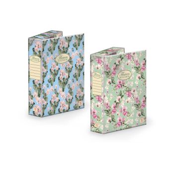 Cartella portaprogetti PIGNA Nature Fowers in cartone con dorso da 7 cm 24x34 cm assortiti - 0089255D7