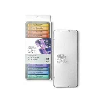 Set 15 pastelli morbidi per artisti - colori vivaci Winsor&Newton - assortiti 1790001