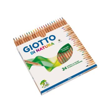 Matite colorate GIOTTO di Natura assortiti astuccio da 24 - 240700