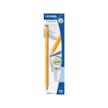 Matita con gomma LYRA Studium HB Medium L1280100