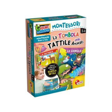 Gioco in scatola Lisciani Montessori La Tombola Tattile degli Animali - 72460