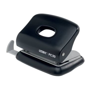 Perforatore a 2 fori Rapid FC20 Fashion 20 fogli nero 23256400