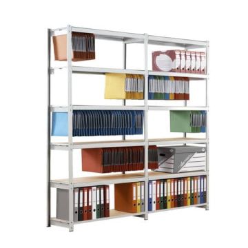 MODULO BASE per Scaffalatura metall. Paperflow Rang'Eco ad incastro 5 ripiani per cartelle sospese  grigio - K652231
