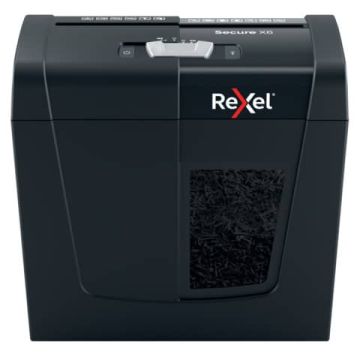 Distruggidocumenti Secure X6 - nero Rexel taglio a frammenti 4x40 mm 2020122EU