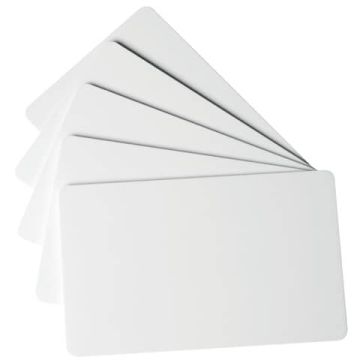 100 TESSERE BIANCHE 0,76mm x Duracard ID300 DURABLE