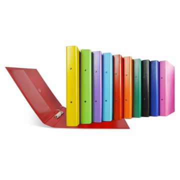Raccoglitore ad anelli NETTUNO Sei Rota 2 anelli 30 mm conf. da 10 colori assortiti 36773199