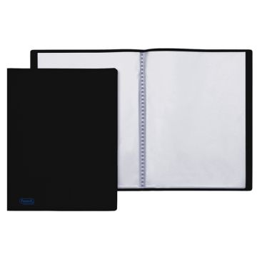 Portalistino a fogli fissi FAVORIT Sviluppo buccia d'arancia 22x30 cm 80 buste nero - 100460307
