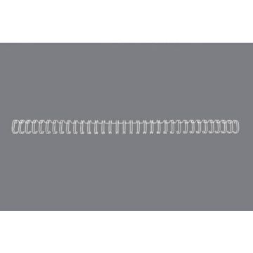 Spirali metalliche a 34 anelli GBC Wirebind 12mm A4 bianco RG810870