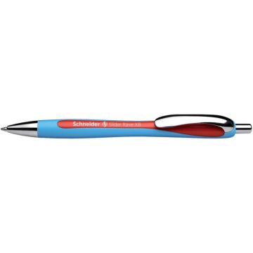 Penna a sfera a scatto Schneider Slider Rave ricaricabile tratto XB rosso 132502