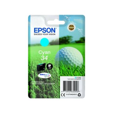 Cartuccia inkjet Pallina da golf 34 Epson ciano C13T34624010