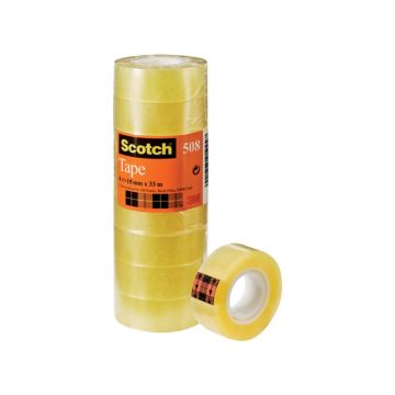 Nastro adesivo Scotch 508 15 mm x 33 m trasparente torre da 10 rotoli 508-1533S