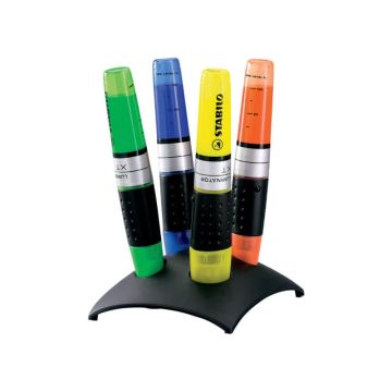 Evidenziatori Stabilo Luminator 2-5 mm assortiti set da scrivania da 4 - 7104-2