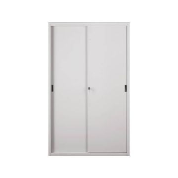 Armadio in metallo a porte scorrevoli 612 - 120x45x200 cm Tecnical 2 grigio