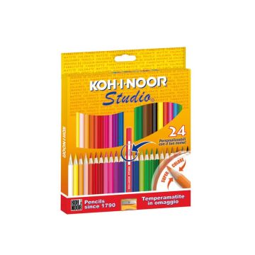 Astuccio matite colorate KOH-I-NOOR Legno 24pz - DH3325