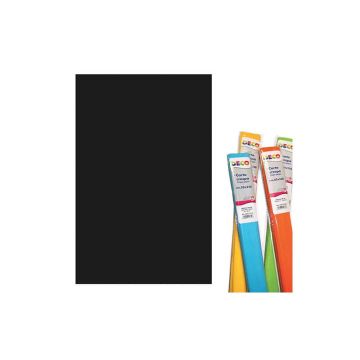 Rotolo di Carta crespa - 50x250 cm - 40 g/m² Deco nero 10713/20