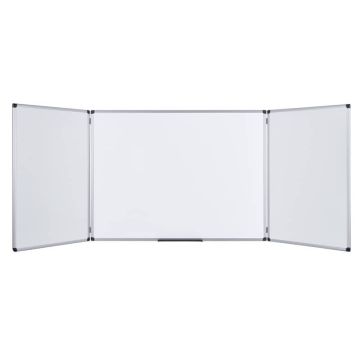 Lavagne cancellabili Bi-office Maya Trio pieghevole magnetica bianca smaltata 120X90 cm. bianco - TR02030207170