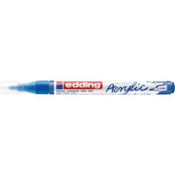 Marcatore acrilico Edding 5300 - punta tonda 1-2 mm tratto fine - blu-genziana - 4-5300903