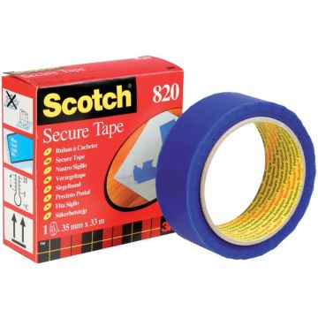 Nastro adesivo antieffrazione Scotch 35 mm x 33 m blu 820