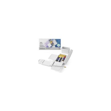 Acquerelli Winsor&Newton Cotman Field Box - conf. 12 mezzi godet in colori assortiti - 0390639