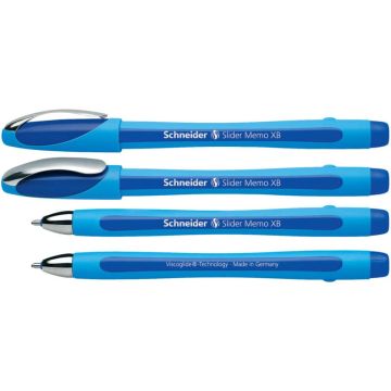 Penna a sfera Schneider Slider Memo tratto XB blu 150203