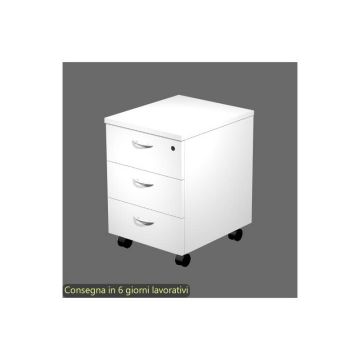 ARTEXPORT CASSETTIERA 3 CASS. con RUOTE BIANCO - EASY