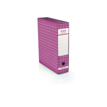 Registratore protocollo con custodia BREFIOCART New Color 35x28,5 cm dorso 8 cm fuxia - 0201180.FX