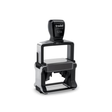 Timbro autoinchiostrante personalizzab. Trodat Professional 5206 4.0 in acciaio 56x33 mm nero - 119722