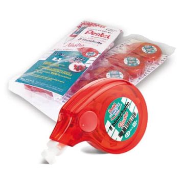 ASTUCCIO 4 CORRETTORI A NASTRO il bianchetto 10mtx 4.2mm PENTEL