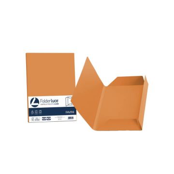 Cartellina 3 lembi Favini FOLDER 3L Luce&Acqua 200 g/m² 24,5x34,5cm arancio 56 conf.25 - A50E434