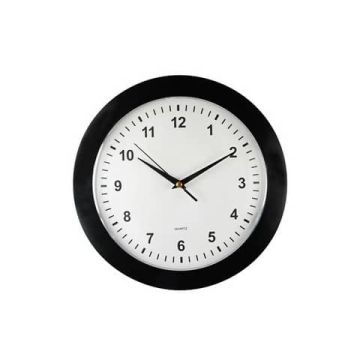 Orologio da parete Methodo Slim - diametro Ø 31,5 cm - nero V150103