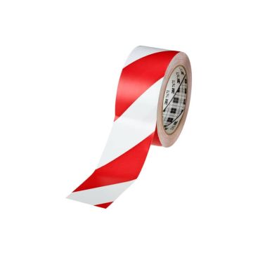 Nastro per segnaletica 3M in vinile 50,8 mm x 33 m rosso/bianco 767I