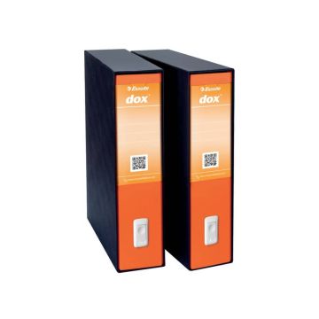 Registratore a leva DOX2 Protocollo 28,5x35 cm - dorso 8 cm arancione arancione - D26202
