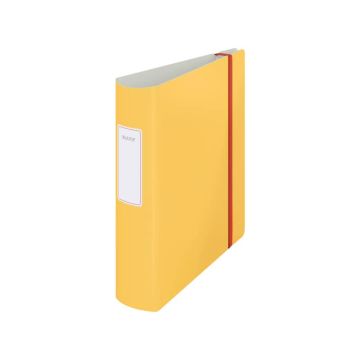 Registratore Leitz Cosy Active con meccanismo a leva 180° - A4 - dorso 8,2 cm - giallo caldo - 10380019