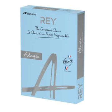 Carta colorata A4 International Paper Rey Adagio 160 g/m² blu tenue 48 - Risma da 250 fogli - ADAGI160X471