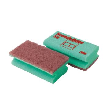 Spugna per superfici delicate Scotch-Brite 58 beige/verde conf. da 10 - HHW SB OTHER LAMINATE 4004