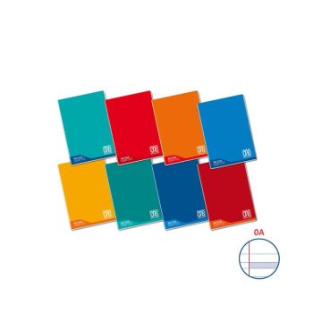 Quaderno Maxi One Color 100 Gr Didattico A4 - rigatura 0A - colori assortiti - 18+1 fogli - 7041