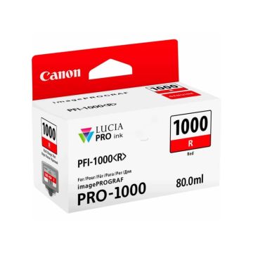 Cartuccia inkjet PFI-1000R Canon rosso 0554C001