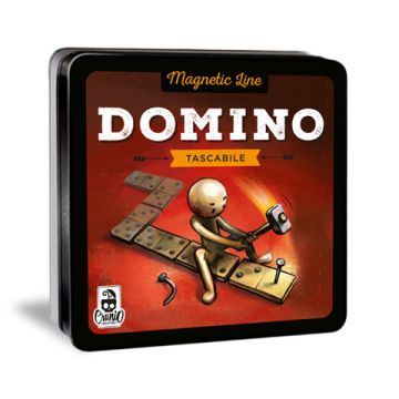 Gioco tascabile Cranio Creations Magnetic Line - Domino eta' 4+ 2 giocatori - CC355
