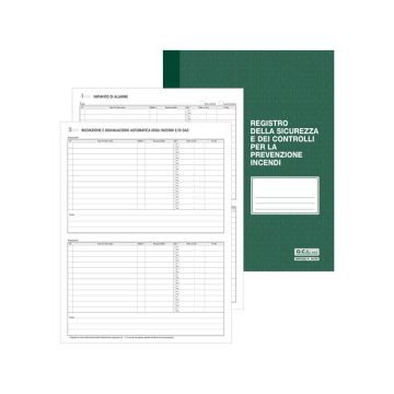 Registro sicurezza e controlli per la prevenzione incendi O.C.L. 48 pagine 1055N