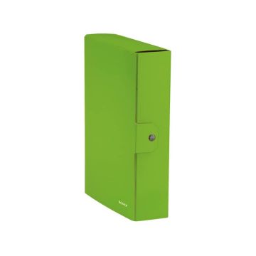 Scatola portaprogetti Leitz WOW in cartone - dorso 8 cm - formato 25x35 cm lime metallizzato 39670054