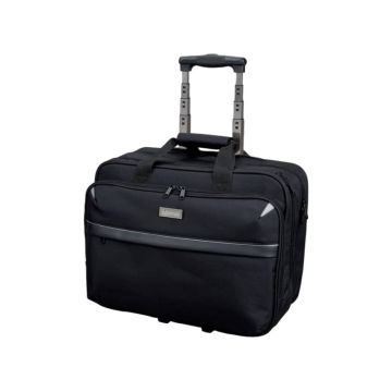 Trolley portacomputer Lightpak XRAY in poliestere 43x20x37 cm nero 46099