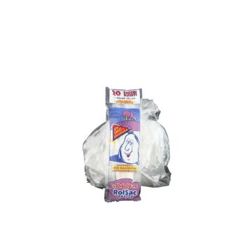 Sacchi Rolsac Quality 50x60 cm 27 l neutro Conf. 20 pezzi - 10064
