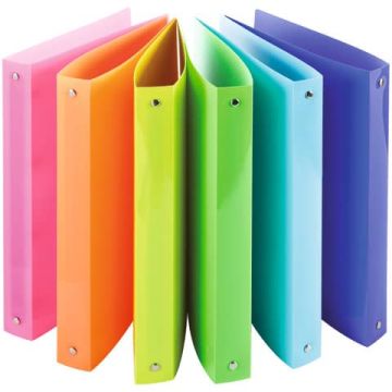 Raccoglitore 4 anelli Nikoffice in colori assortiti diametro 30 - fluo - 01NIK382/A