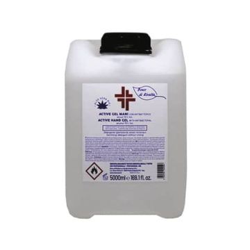 Gel igienizzante mani (alcol 70%) 5.000 ml - Active linea Bosco di Rivalta - - tanica trasparente
