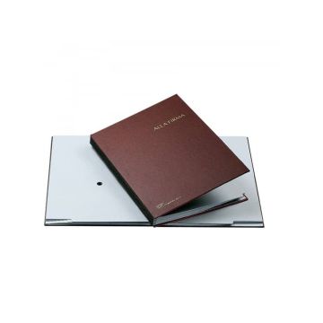Libro firma Fraschini in carta-cartoncino con 14 scomparti 24x34 cm rosso - 614-A-DR