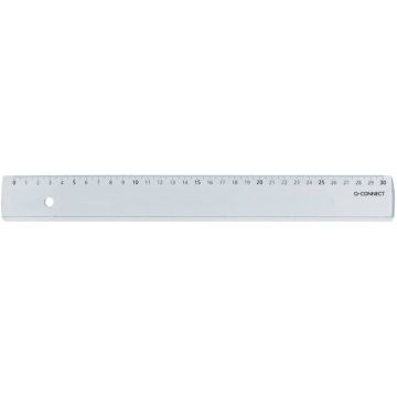 Righello Q-Connect trasparente 30 cm KF00587