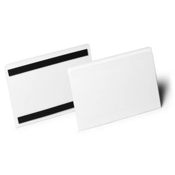 Buste per identificazione Durable Hard Cover con bande magnetiche 210x148 mm in conf. 10 pz - 1198-19