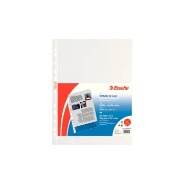 Buste a perforazione universale lisce Esselte Copy Safe PP 21x29,7 cm Deluxe alto spessore - conf.50 - 395009300
