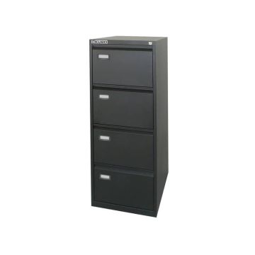 Classificatore per cartelle sospese KUBO 4 cassetti 46x62x132 cm nero 4104