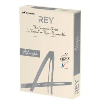 Carta colorata A3 International Paper Rey Adagio 80 g/m² avorio 93 - Risma da 500 fogli - ADAGI080X667